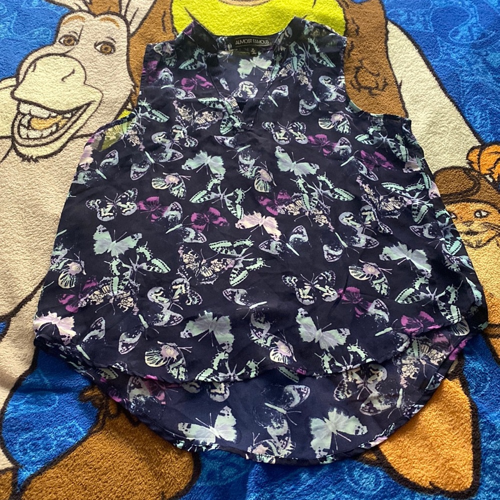 Almost famous butterfly top